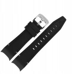 Atomic Age szíj Bőr (A695) fekete p. acél kl (Pasek Atomic Age - Skóra (A695) czarny c)