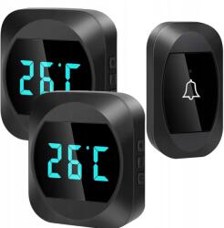 Spreest 1-től 2 intelligens vezeték nélküli elektronikus csengő (R195195-BB 1T2R Czarny)