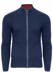 MM M&M férfi pulóver kardigán cipzáras sötétkék L-es méret (M-1)