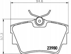 Textar Fékbetét Renault Trafic 01-/VIVARO Hátsó 0 Sofőr asszisztens #28