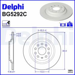DELPHI Disc frana DELPHI BG5292C (BG5292C) - fixbox