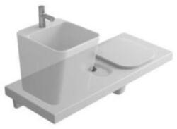 Hatria Vas WC suspendat cu lavoar stanga Hatria G-Full 120x50 cm evacuare orizontala, alb (YXJW)