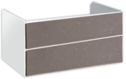 Hatria Grandangolo 100 Masca lavoar baie suspendata 97x49xH48 cm, sertare gri inchis (tortora) (y2agbt)
