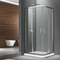 Fluminia Cabina dus patrata cu usa glisanta Fluminia Hector 90x90 cm (s02re02-90)