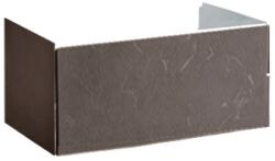 Hatria Grandangolo 75 Masca lavoar baie suspendata 72x49xH36 cm, gri inchis (tortora) (y2ahtt)