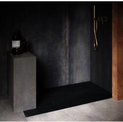 Hatria Cadita dus dreptunghiulara ceramica Hatria Petra H3 Ardesia 100x70 cm, cu sifon inclus si capac negru - forma si dimensiuni ajustabile! negru (pa10007000210)