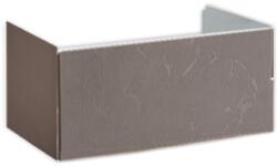 Hatria Grandangolo 100 Masca lavoar baie suspendata 97x49xH36 cm, gri inchis (tortora) (y2aett)