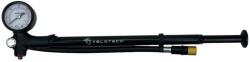 Velotech nyomásmérős alu teleszkóp pumpa, 21 bar - 300 psi, fekete