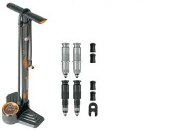 SKS Germany Airkompressor Clik Tec 10.0 acél műhelypumpa, Clik Valve szelepátalakító szett, SCV, 10 bar, fekete-narancssárga