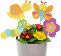 Eichhorn Fa beszúrós dekoráció virágcserépbe Outdoor Flowerpot Stickers Eichhorn 8 részes ecsettel és festékekkel (EH4598)