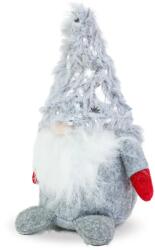 Family Collection Karácsonyi skandináv manó szürke csillagos sapkával - 24 cm