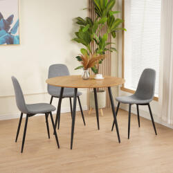 Bogdan Furniture Europe Тра езна маса Мебели Богдан модел Liam, натурален дъб/черен