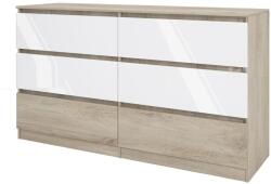 Bogdan Furniture I Скрин Mod 3076, Сонама Арвен/Бал гланц