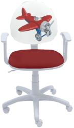 Furnit Детски стол Smart White Red Plane