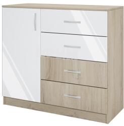 Bogdan Furniture I Скрин Mod 3008, Сонама Арвен/Бал гланц