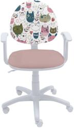 Furnit Детски стол Smart White Cats