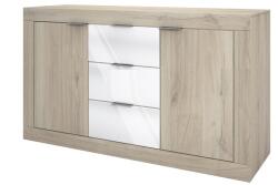Bogdan Furniture I Скрин Mod 3075, Сонама арвен/Бал гланц