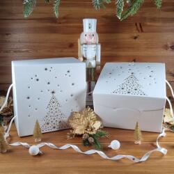  Krém doboz arany fenyőfával