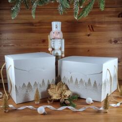  Krém fenyőfás doboz - 21 x 21 x 21 cm