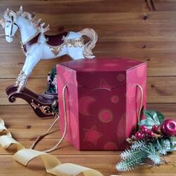  Rombusz bordó díszdoboz