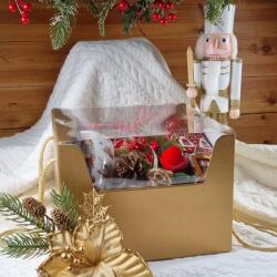 Karácsonyi Arany Doboz plexi tetővel