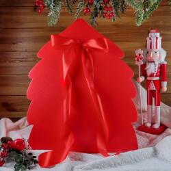  Fenyő alakú Piros díszdoboz