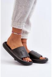 Butosklep Női fekete habszivacs papucs (M318 BLACK__30671)