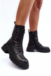 Butosklep Női fekete bélelt workerek (MR870-25 BLACK__27647)