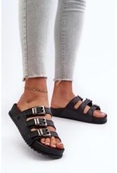 Butosklep Női fekete illatos papucs csatokkal (NN285099__31978)