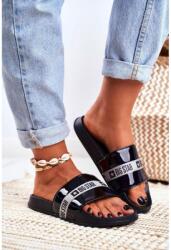 Butosklep Fekete, lakkozott, női Big Star papucs (GG274A007 BLK__12319)