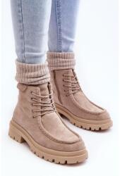 Butosklep Bézs színű velúr workerek nőknek (A5200-39 BEIGE__27970)