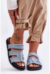 Butosklep Kék színű, női papucs - tépőzárral (H8-523 BLUE__26886)