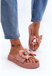 Butosklep Púderrózsaszín papucs masnival (BG146P PINK__29999)