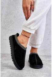 Butosklep Fekete színű, női meleg papucs (W5826 BLACK__23665)