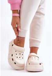 Butosklep Bézs színű, platformos crocs, nőknek (BG128P BEIGE__24262)
