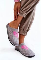 Butosklep Női, szürke, szívecskés Big Star papucs (KK276020 SZARY/RÓŻ__22434)