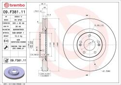 BREMBO Disc frana BREMBO PRIME LINE - UV Coated 09. F381.11 (09.F381.11)