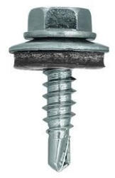  LEMEZCSAVAR 4, 8X19 GUMIS TÖMÍTŐ ALÁTÉTTEL /REDUKÁLT HEGGYEL/ horganyzott (x02078)