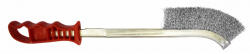 ABRABORO Kézi kefe (piros nyéllel) 140/380 mm acél drót (900541996485)