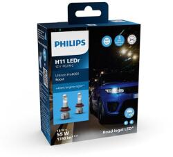 Philips H11 18W Ultinon Pro6000 Boost +400% LED 5800K 11362U60BX2 Legális ECE R37 (11362U60BX2)