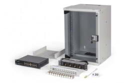 ASSMANN Assmann-DIGITUS SOHO Pro hálózati készlet, 254 mm (10") - 9U, 315 x 300 mm (Szé x Mé) - DN-49102-SET (TÚLMÉRETES ÁRU) (DN-49102-SET)