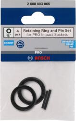 Bosch Retaining Ring and Pin Set for PRO Impact Socket, 3/8" , 4 részes 2608003065 (2608003065)