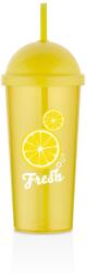 Qlux IRIS L-00885 Fresh Lemon pohár szívószállal 700ml (L-00885)