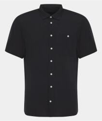 BLEND Férfi kevert anyagú ing, 20716363, viszkóz, XL INTL, fekete (0000303539894_XL)