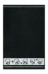Zwoltex Fürdőlepedő, Zwoltex, 30x50cm, frottír pamut, fekete, 400g/m2 (235727)