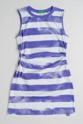 United Colors of Benetton United Colors of Benetton, Pamutruha oldalsó kivágásokkal, Fehér, Ametisztlila, 150 CM (3SL3CV013-74R-XL)