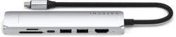 Satechi 7in1 USB-C Slim Multiport adapter Ethernet csatlakozóval, szürke (ST-P7SM)