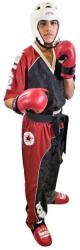 Top Ten Kickbox íj egyenruha, WAKO jóváhagyással, Top Ten, piros-fekete, 200 cm (16841-94200)