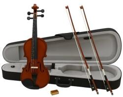 Klasszikus fa hegedű 4/4-es és 1/8-os vonóval, tokkal együtt