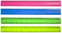 EVOffice Vonalzó 30cm, műanyag piros (EG3L04RO) - web24